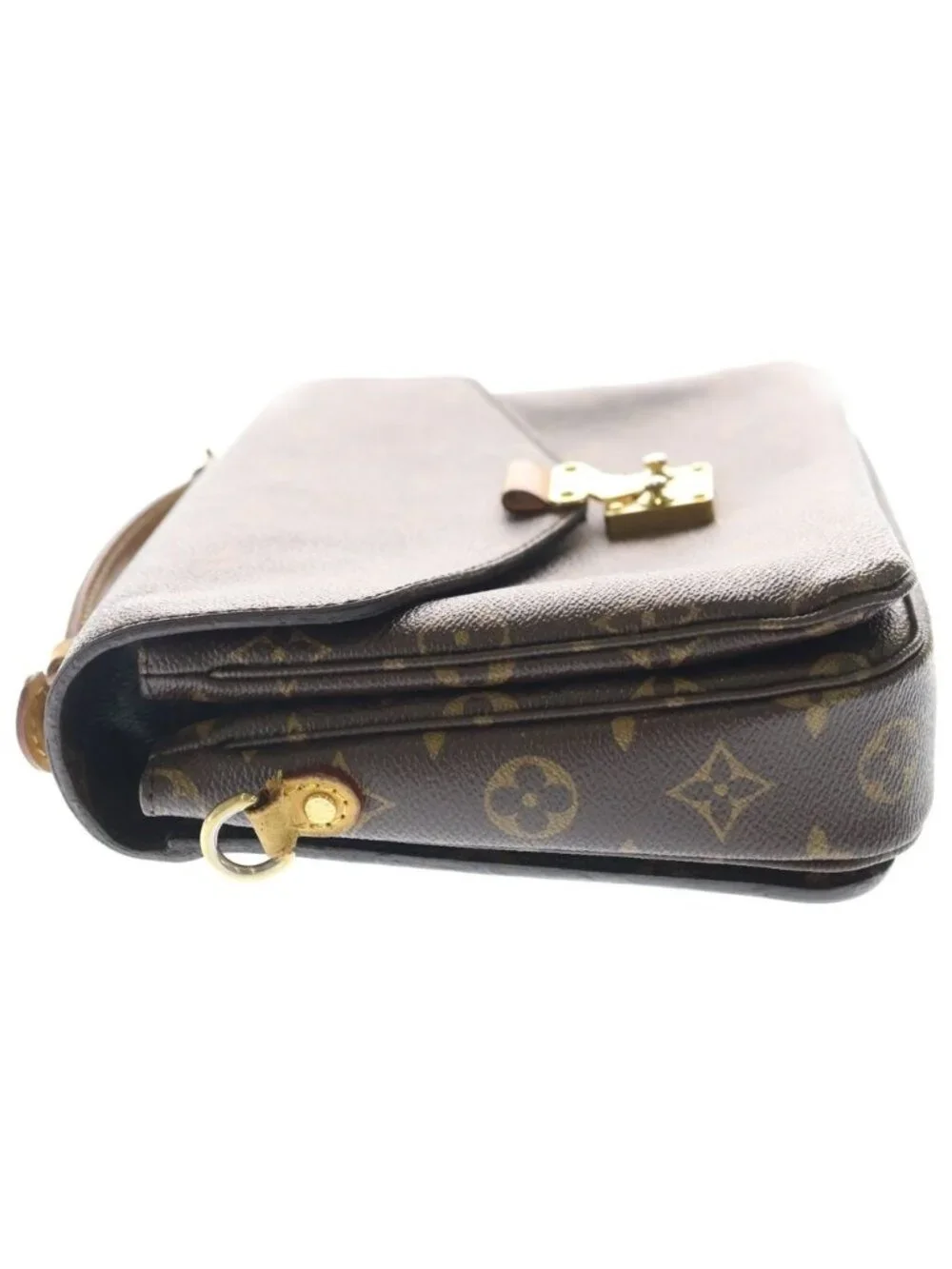 Louis Vuitton Monogram Pochette Metis MM Leather 2-Way Shoulder Bag Brown